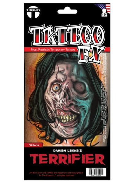 Tinsley Transfers Terrifier Movie Victoria Deluxe Temporary Tattoo - Main Image