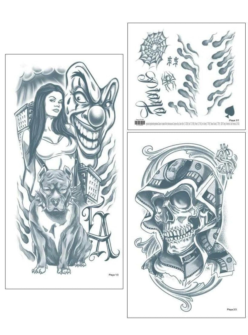Tinsley Transfers Playa Deluxe Temporary Tattoo Sleeve - Alternative Image