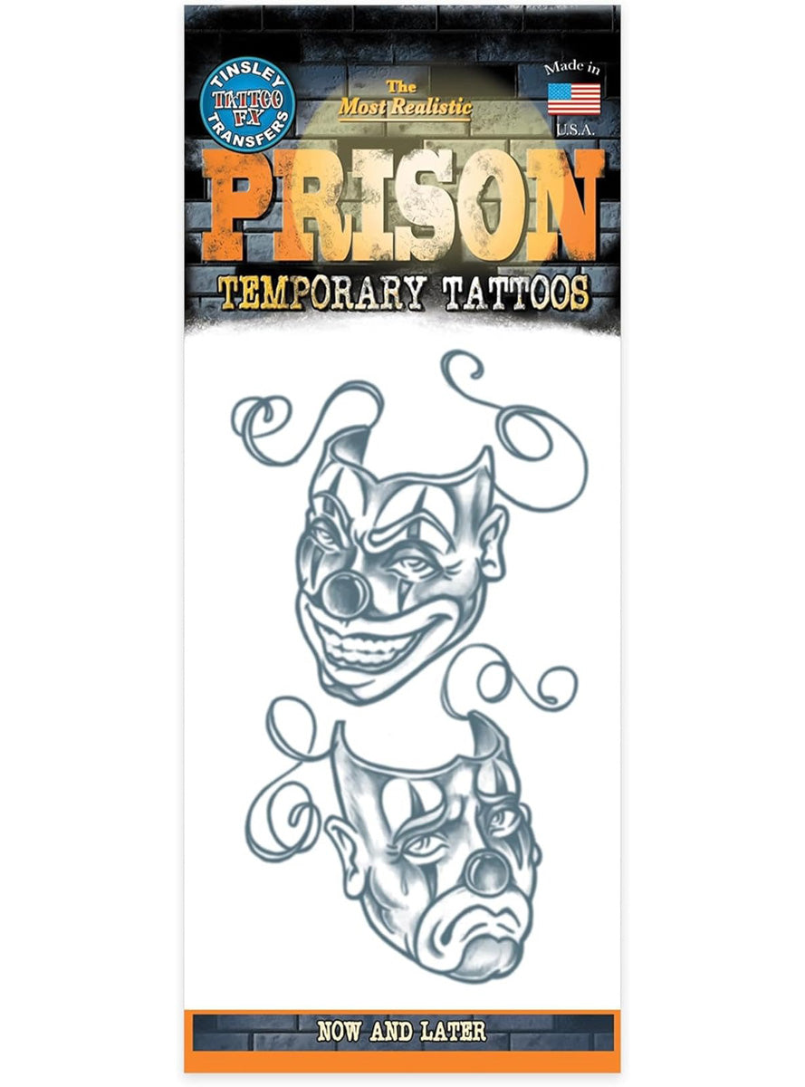 Tinsley Transfers Prison Now and Later Premium Temporary Tattoo - Main Image