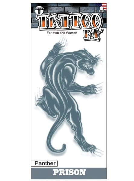 Tinsley Transfers Prison Panther Premium Temporary Tattoo - Main Image