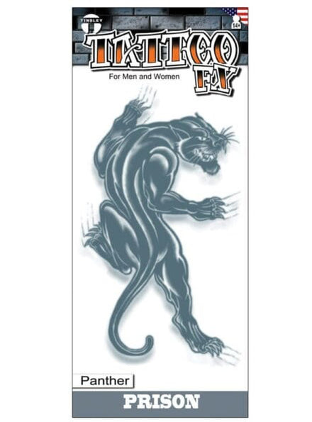 Tinsley Transfers Prison Panther Premium Temporary Tattoo - Main Image