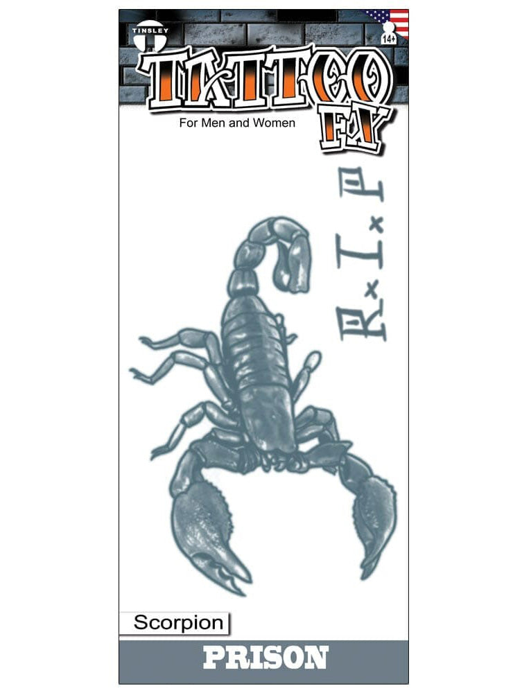 Tinsley Transfers Scorpion Prison Premium Temporary Tattoo - Main Image