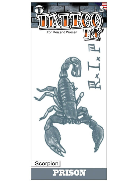 Tinsley Transfers Scorpion Prison Premium Temporary Tattoo - Main Image
