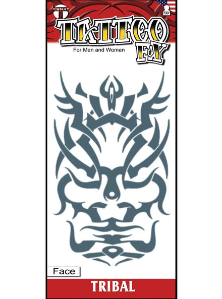Tinsley Transfers Tribal Face Deluxe Temporary Tattoo - Main Image
