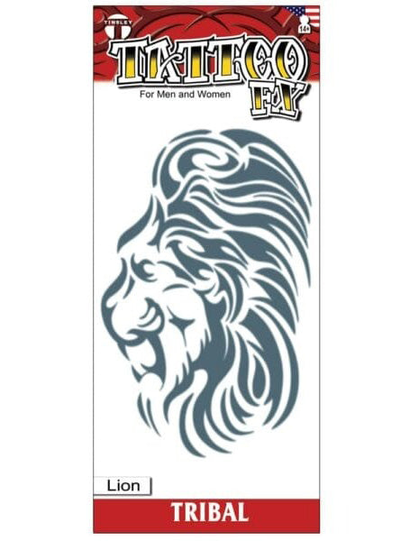 Tinsley Transfers Tribal Lion Deluxe Temporary Tattoo - Main Image