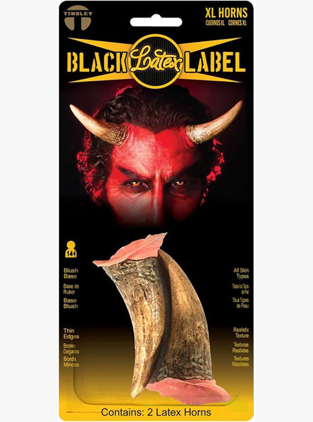Tinsley Black Label XL Latex Devil Horns - Main Image