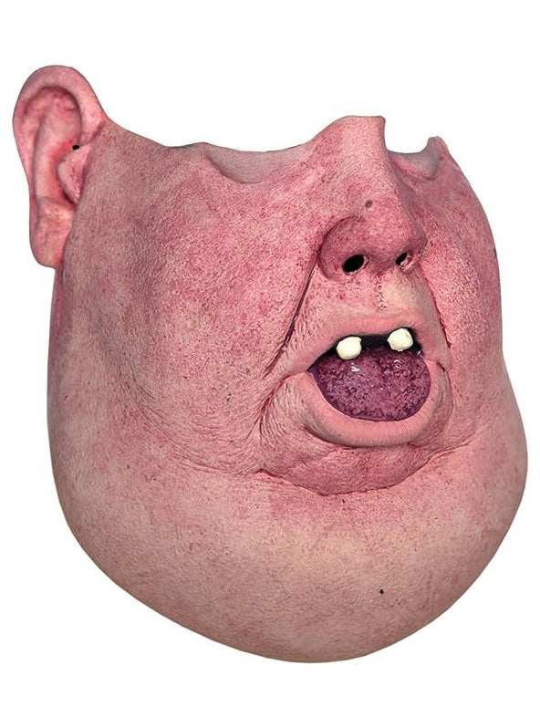 Tinsley No Neck Fat Man Premium Half Face Latex Mask - Side Image 1