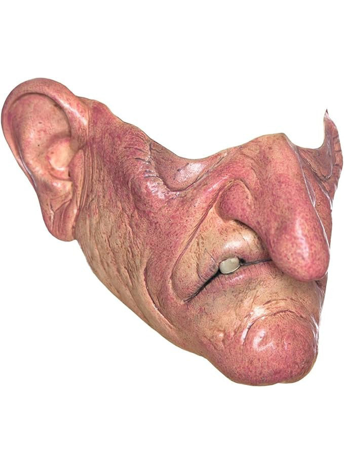 Tinsley Unhappy Pappy Old Man Premium Half Face Latex Mask - Side Image 2