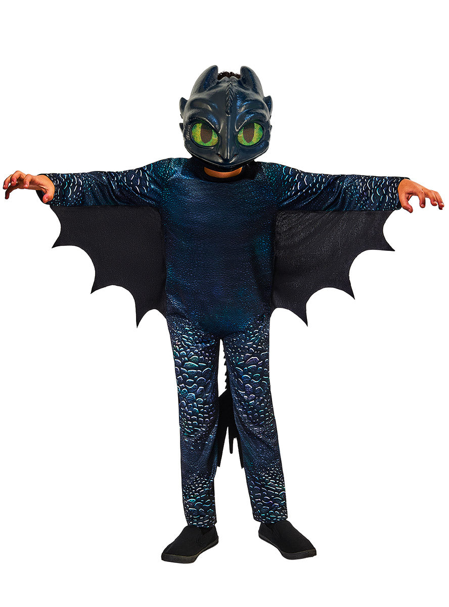 Night Fury Toothless Deluxe Boys Dragon Costume - Alternate Image 1
