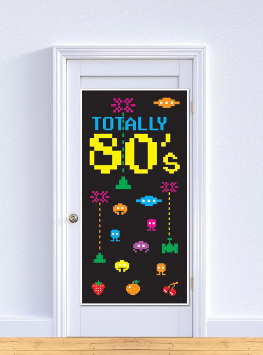 Video Game 80s Door Cover - Lifestyle Image