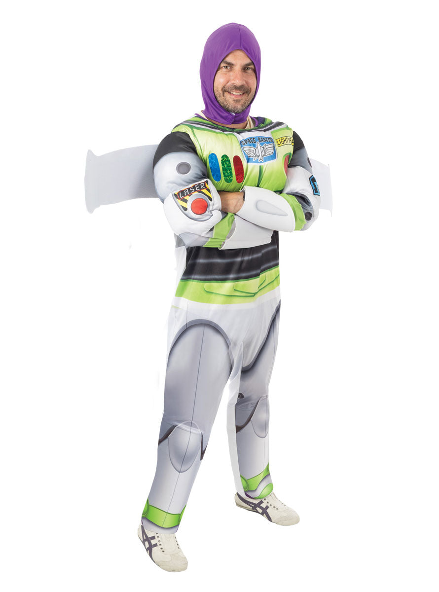 Toy Story Deluxe Mens Buzz Lightyear Costume - Side Image