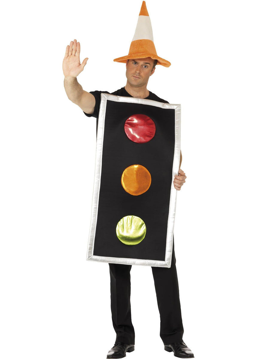Adults Novelty Traffic Light Costume - Front Image