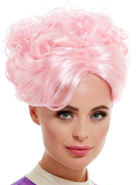 Womens Pink Anne Wheeler Greatest Showman Costume Wig