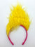 Yellow Trolls Band Together Kids Viva Cosutme Headband With Hair - Main Image