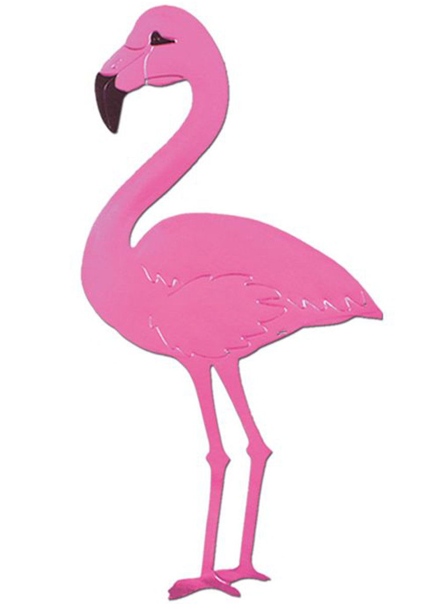 Pink Foil Flamingo Cut Out - Main Image