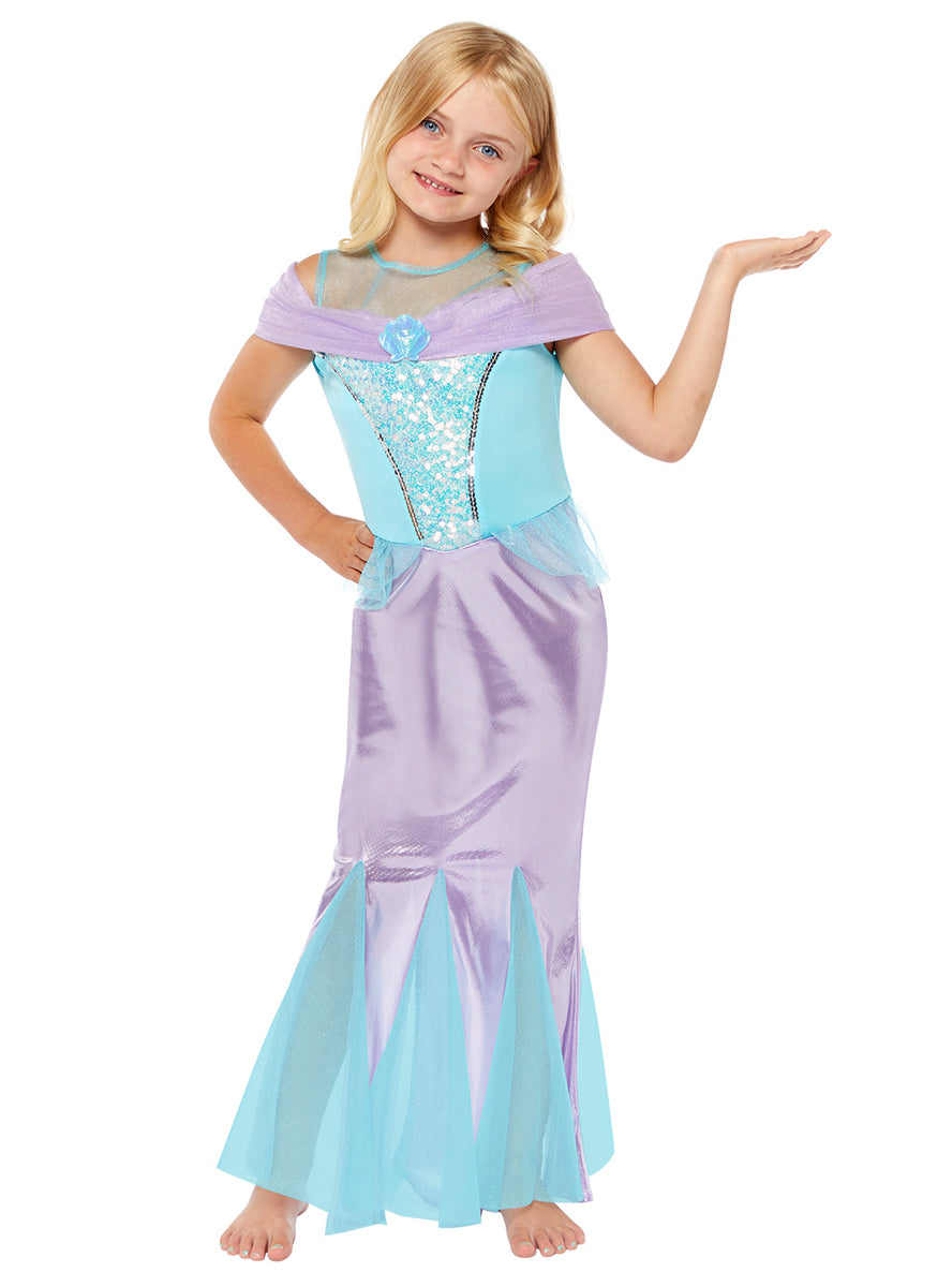 Purple And Blue Mermaid Girls Under The Sea Costume - Alternative Image