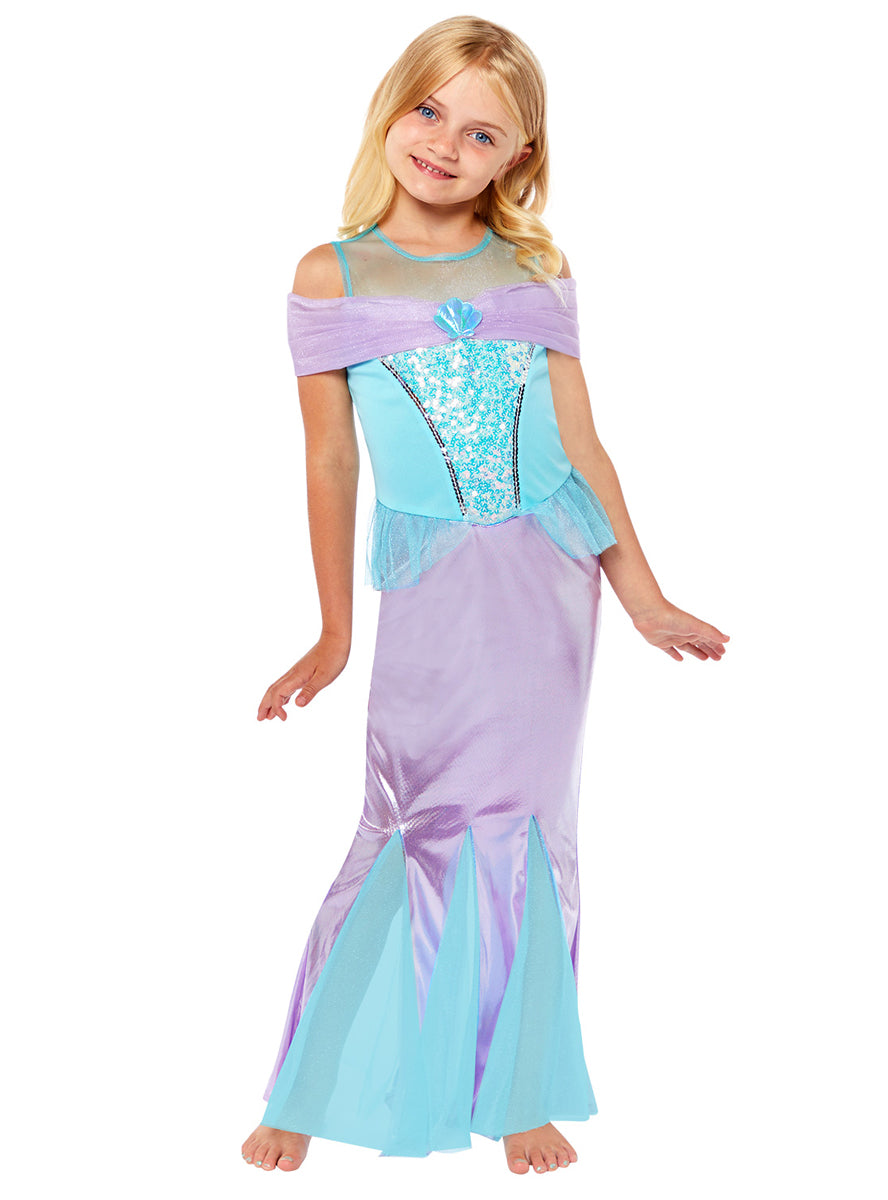 Purple And Blue Mermaid Girls Under The Sea Costume - Main Image