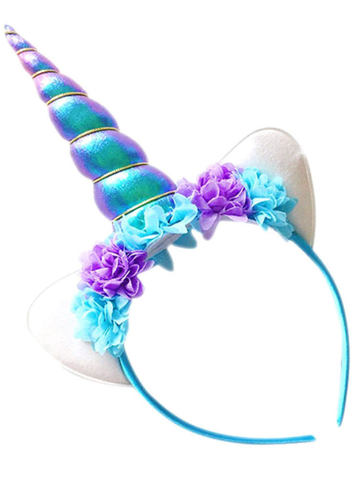 Unicorn Beauty Womens Pastel Wavy Costume Wig And Headband - Headband Image