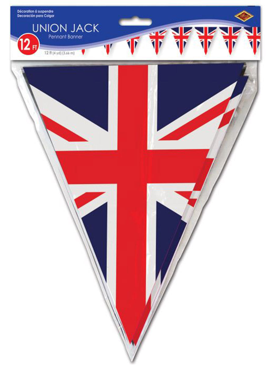 English Union Jack Pennant Flag Banner - Packaging Image