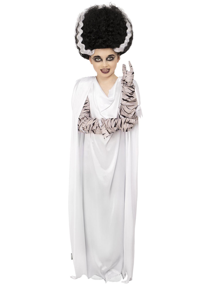 Halloween Bride of Frankenstein Girls Costume - Alternate Image