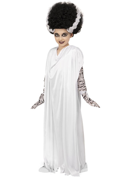 Halloween Bride of Frankenstein Girls Costume - Main Image
