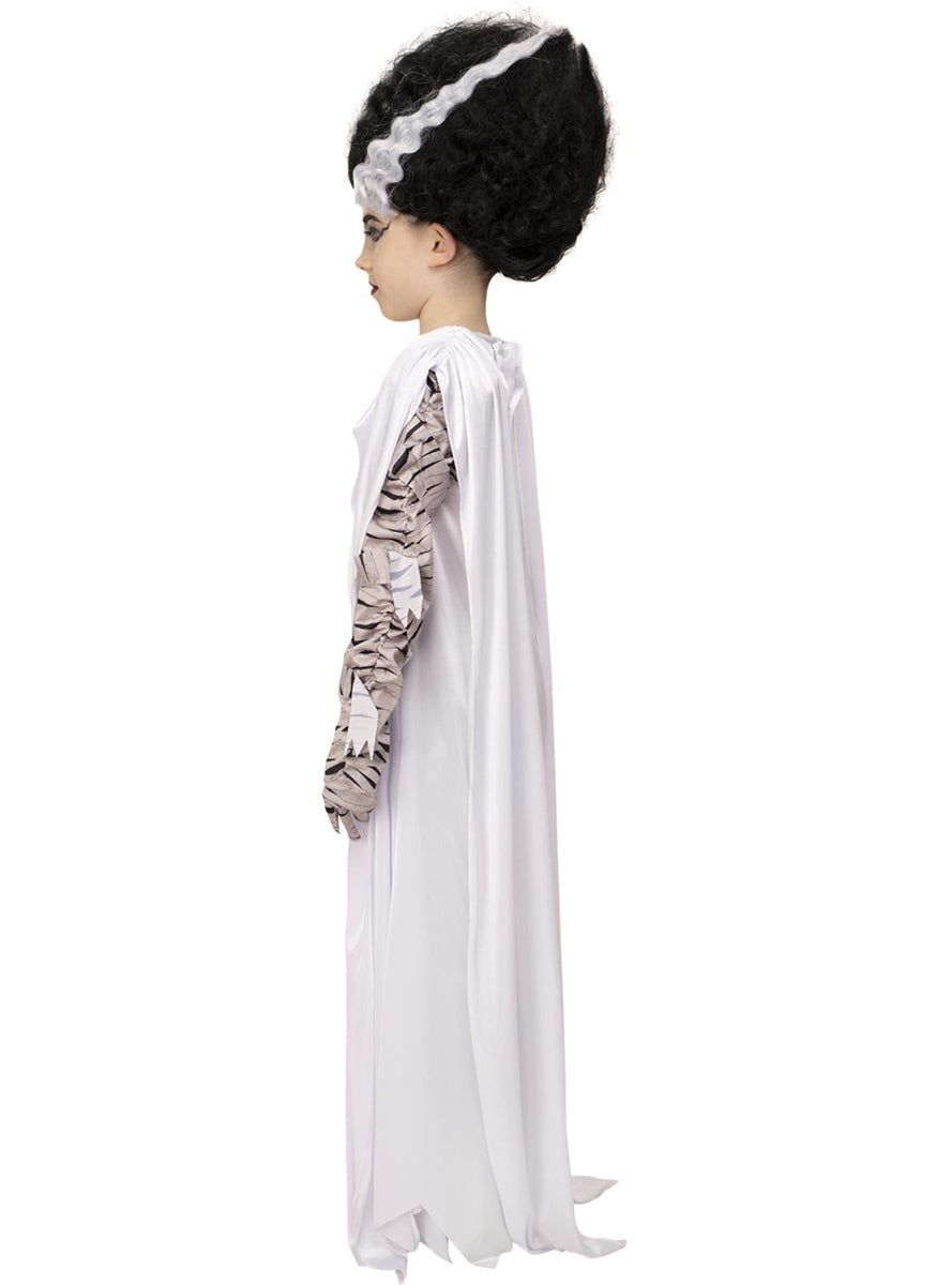 Halloween Bride of Frankenstein Girls Costume - Side Image