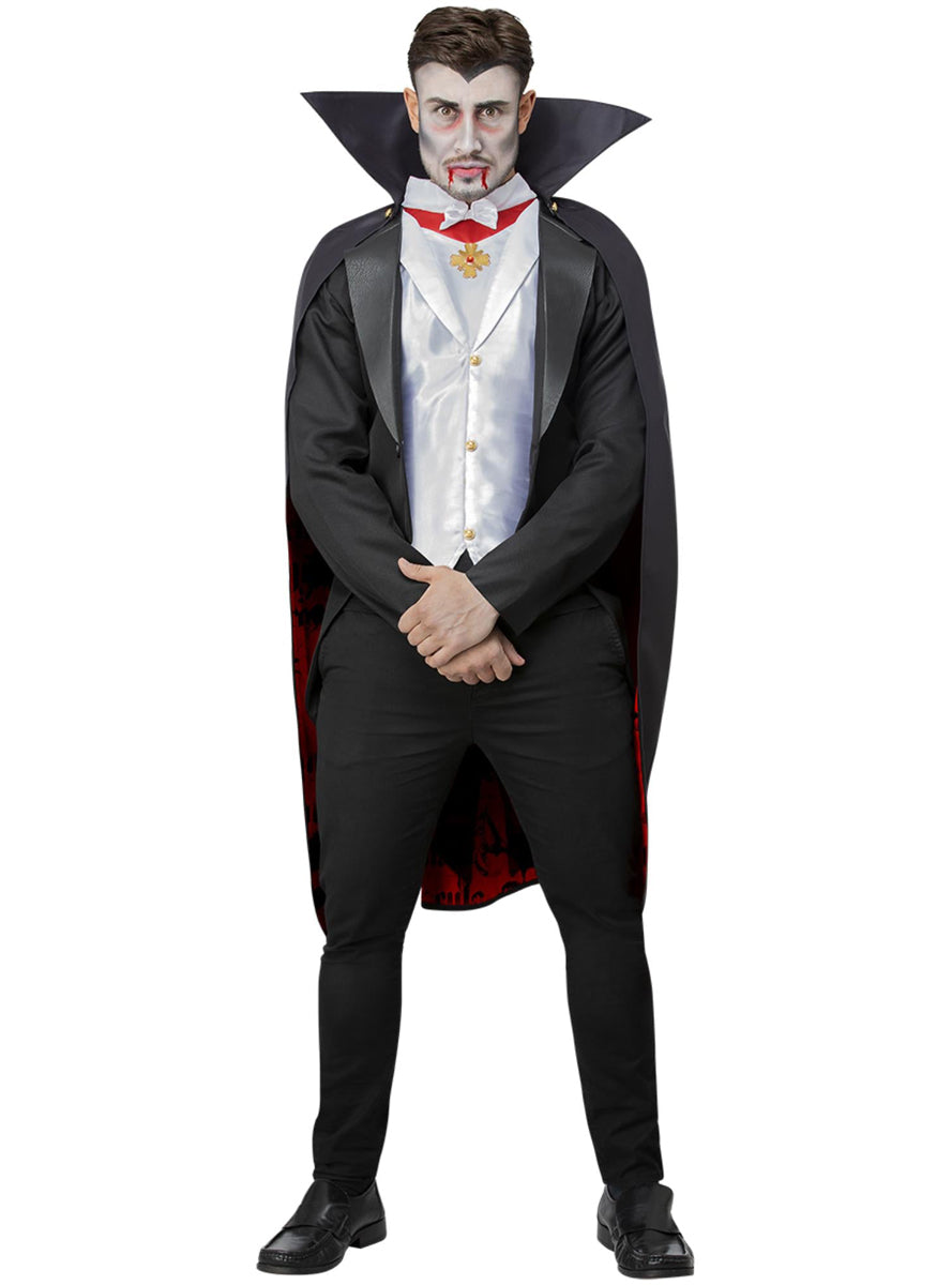 Classic Mens Dracula Halloween Costume - Alternate Image 1