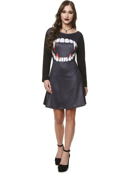 Main image of Vampire Teeth Womens Halloween Costume Dress