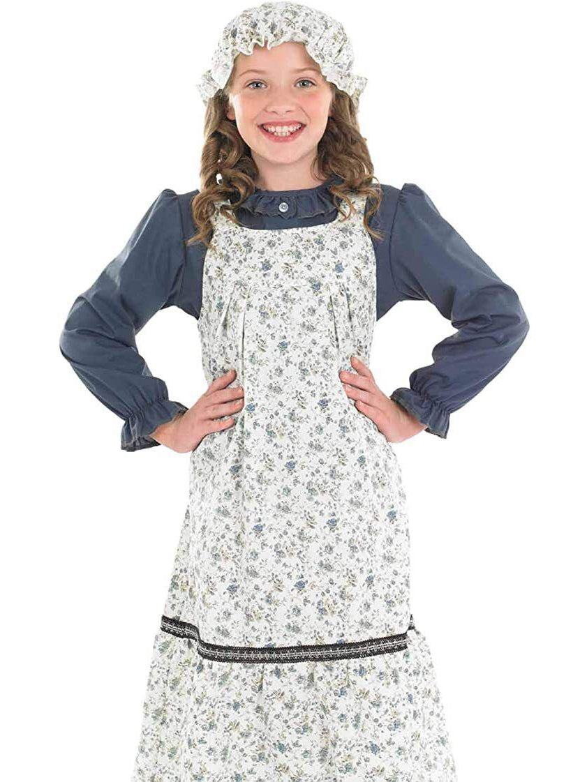 Victorian School Girl Kids Costume - Close Image