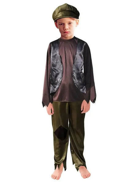 Kids Victorian Poor Boy Oliver Costume