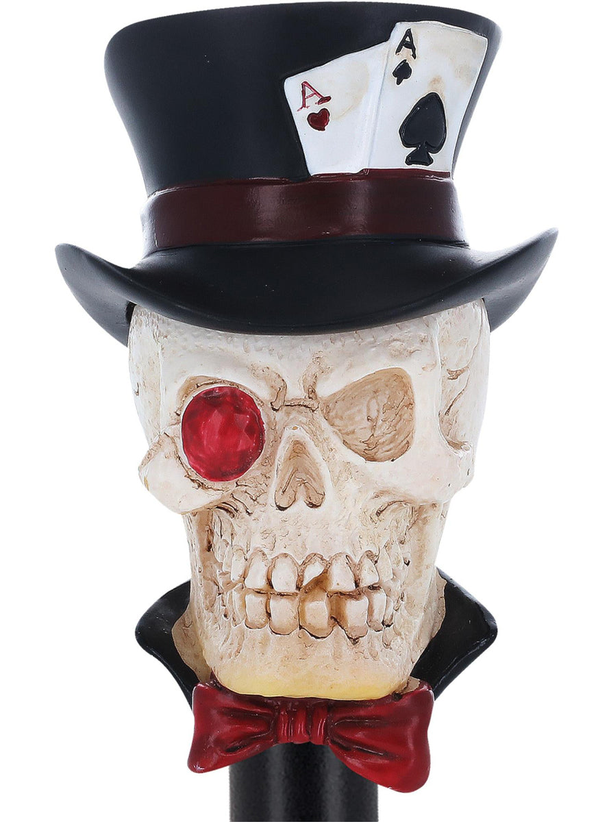 Skull Handle Collapsible Halloween Costume Cane - Close Image
