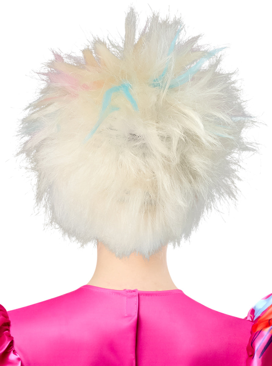 Barbie Movie Womens Short Blonde Weird Barbie Costume Wig - Back Image