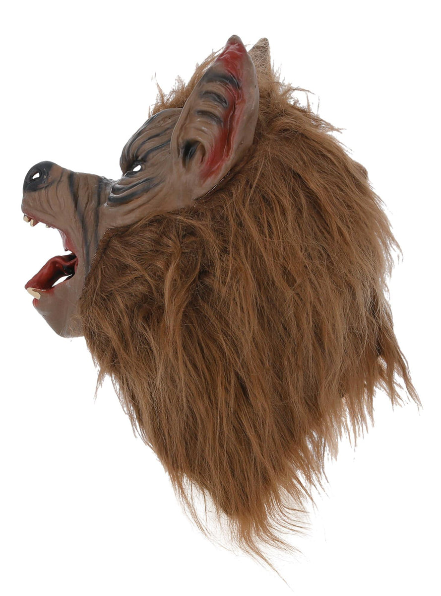 Full Head Latex Adults Werewolf Mask - Alternate Side Image