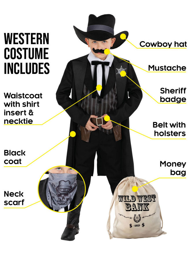 Boys Deluxe Western Sheriff Wild West Costume Details Image
