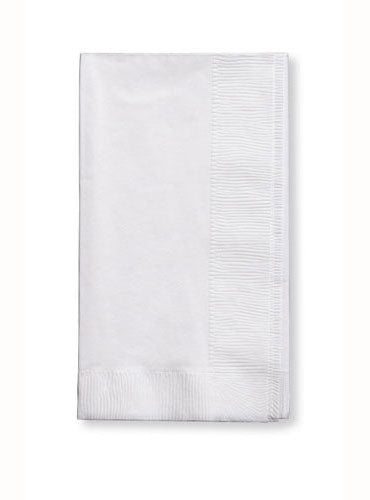 White 50 Pack 40cm Dinner Napkins - Main Image