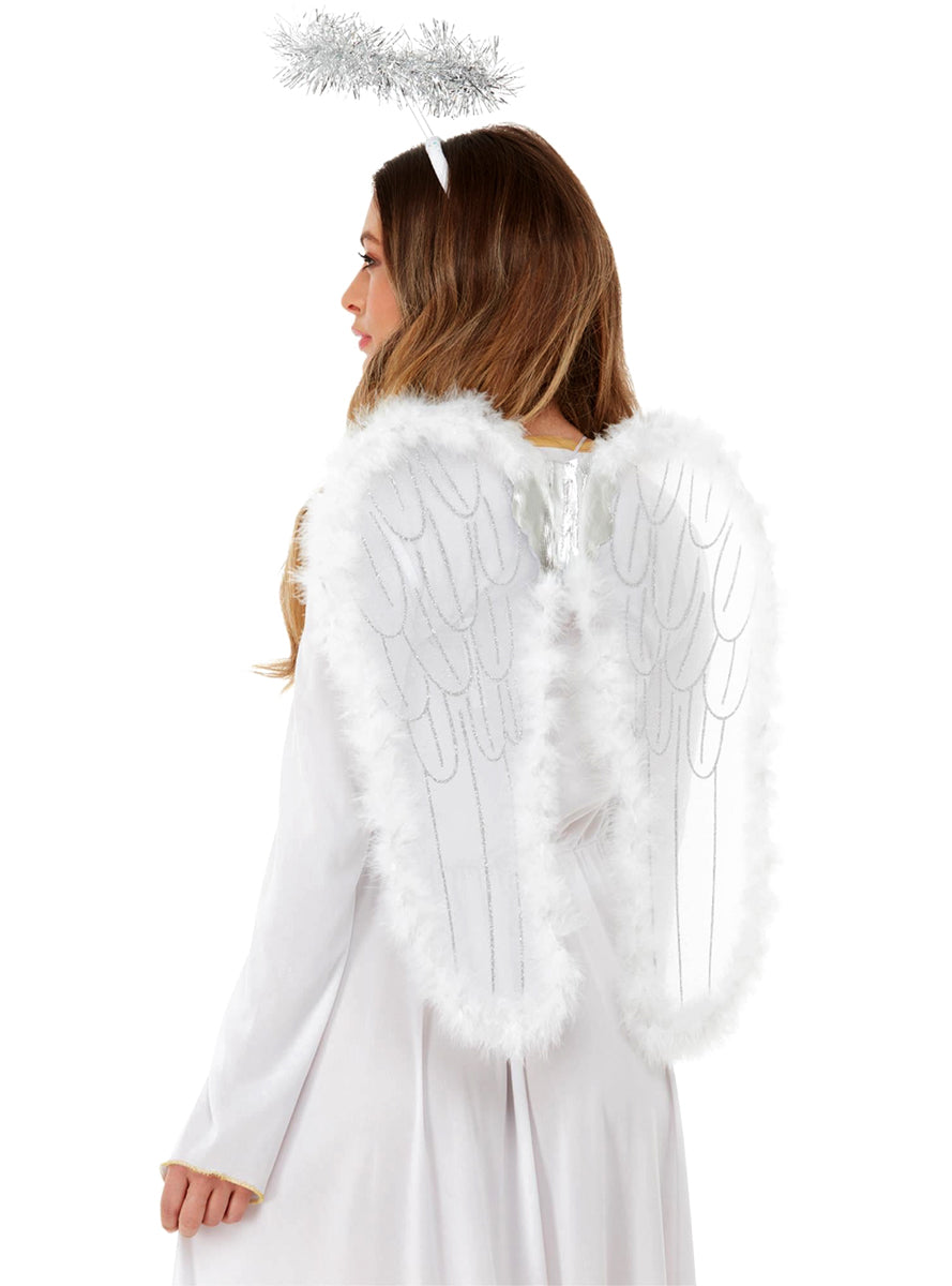 White Halo and Wings Angel Accessory Set - main Image