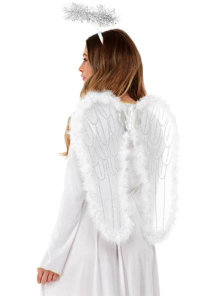 White Halo and Wings Angel Accessory Set - main Image