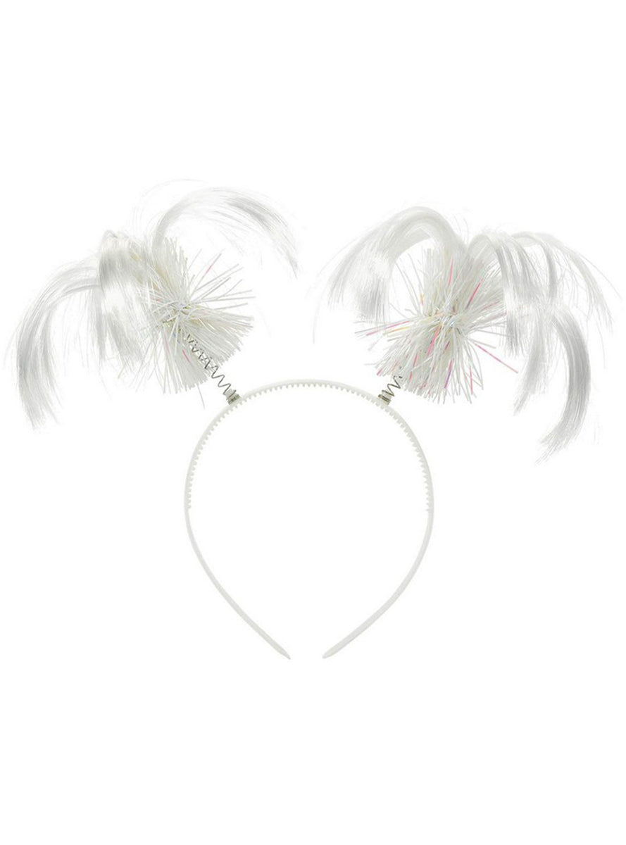 Novelty White Ponytail Headbopper Headband