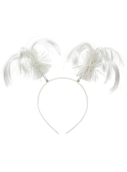 Novelty White Ponytail Headbopper Headband
