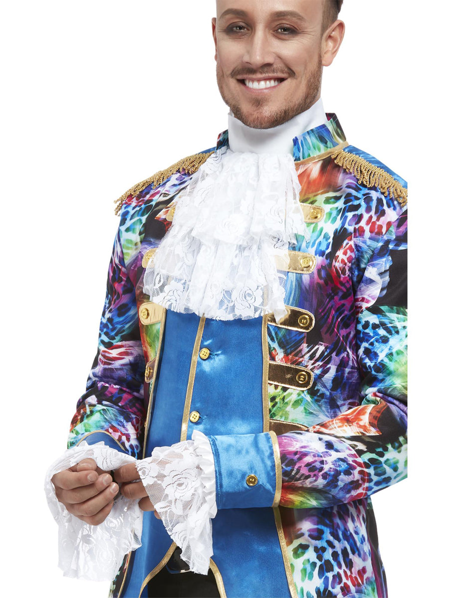 White Ruffled Cravat and Wrist Cuff Accessory Set - Main Image