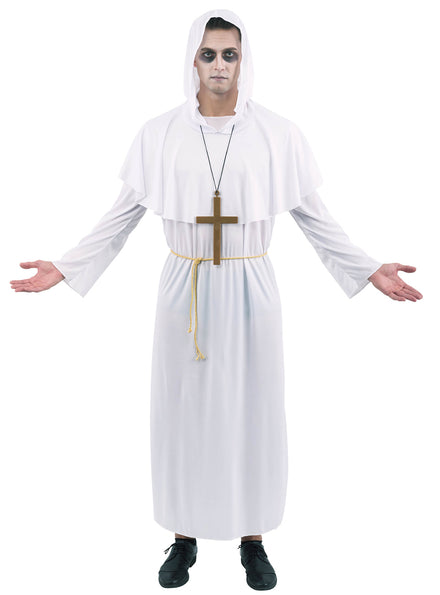 Main image of Zombie Priest Mens White Halloween Costume