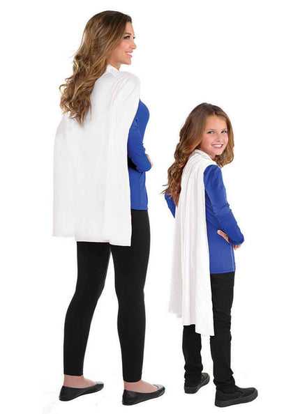 White Fabric Costume Cape