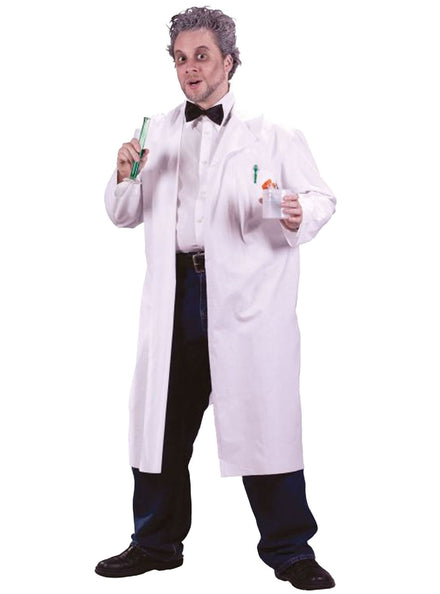 White Doctors Lab Coat Adults Costume - Main Image