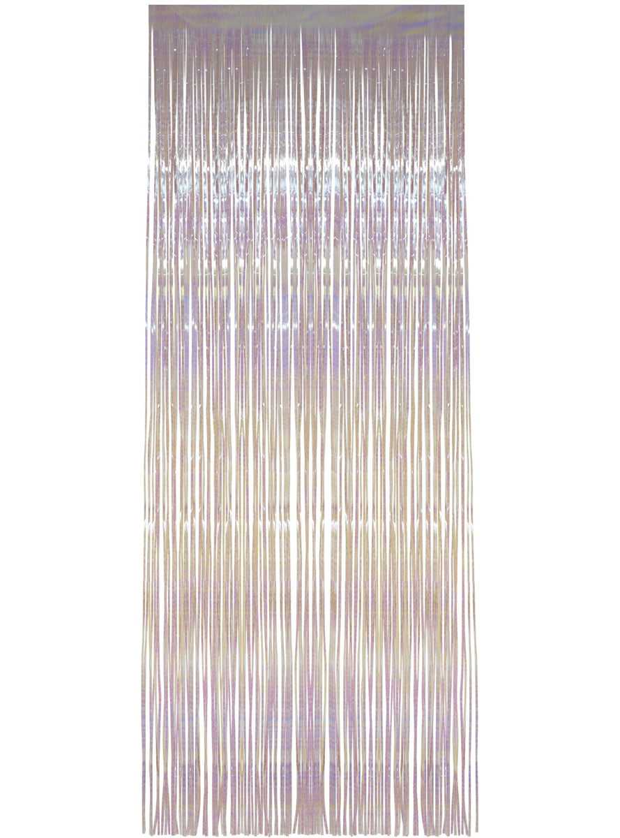 Iridescent White Party Backdrop - Main Image