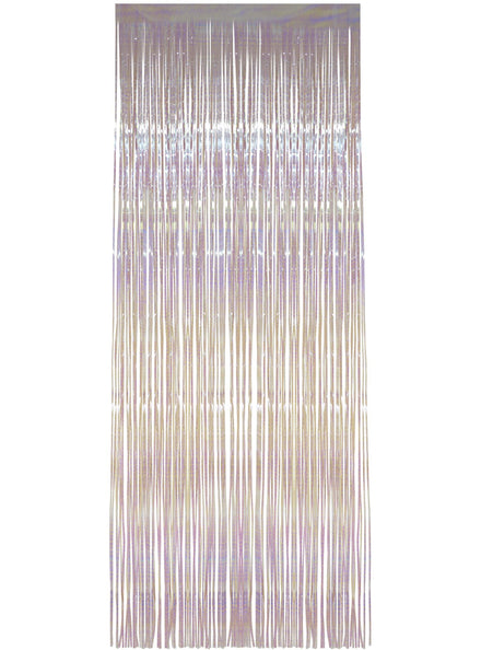 Iridescent White Party Backdrop - Main Image
