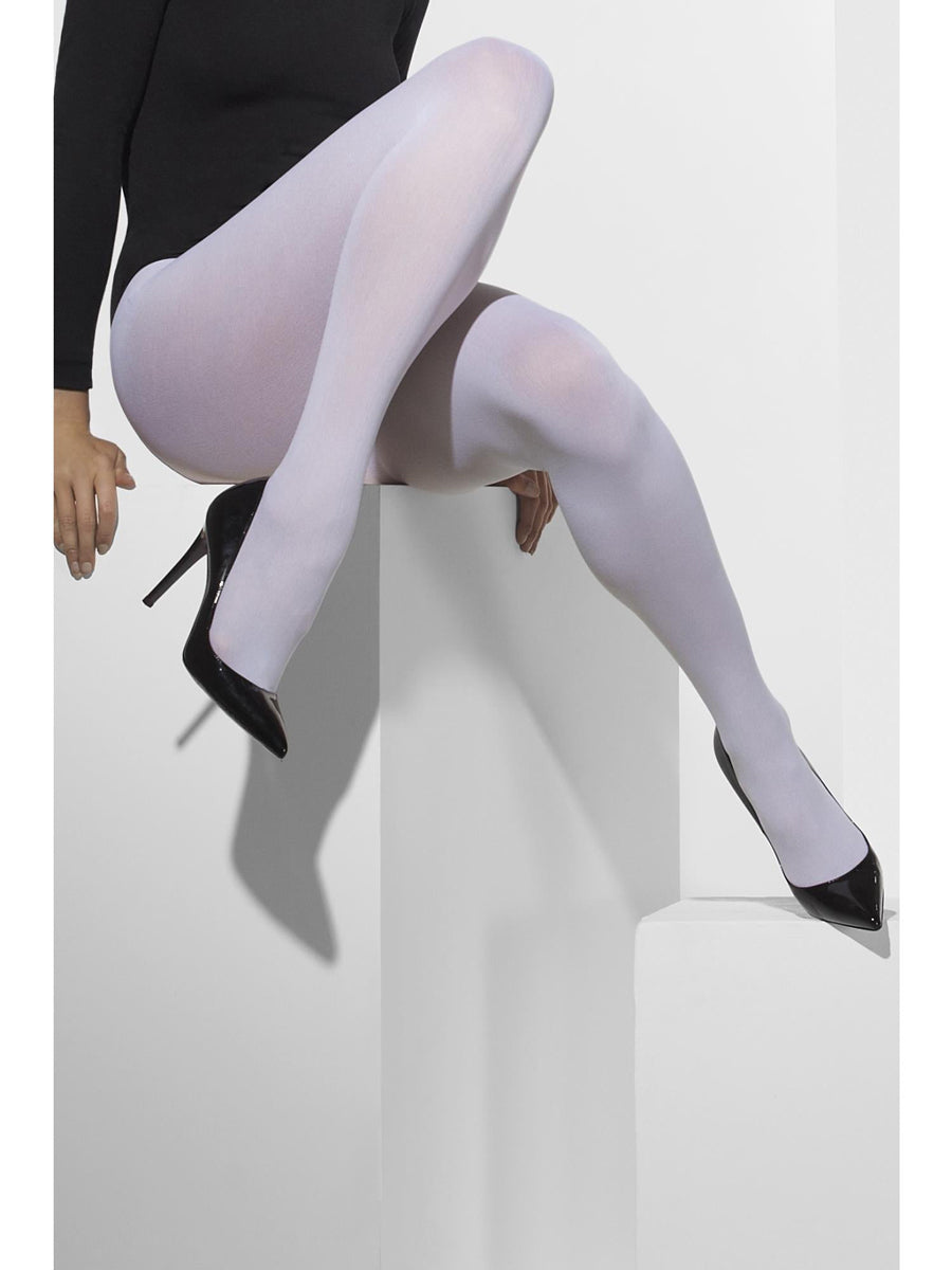 Full Length White Stockings for Women - Alternate Image 2