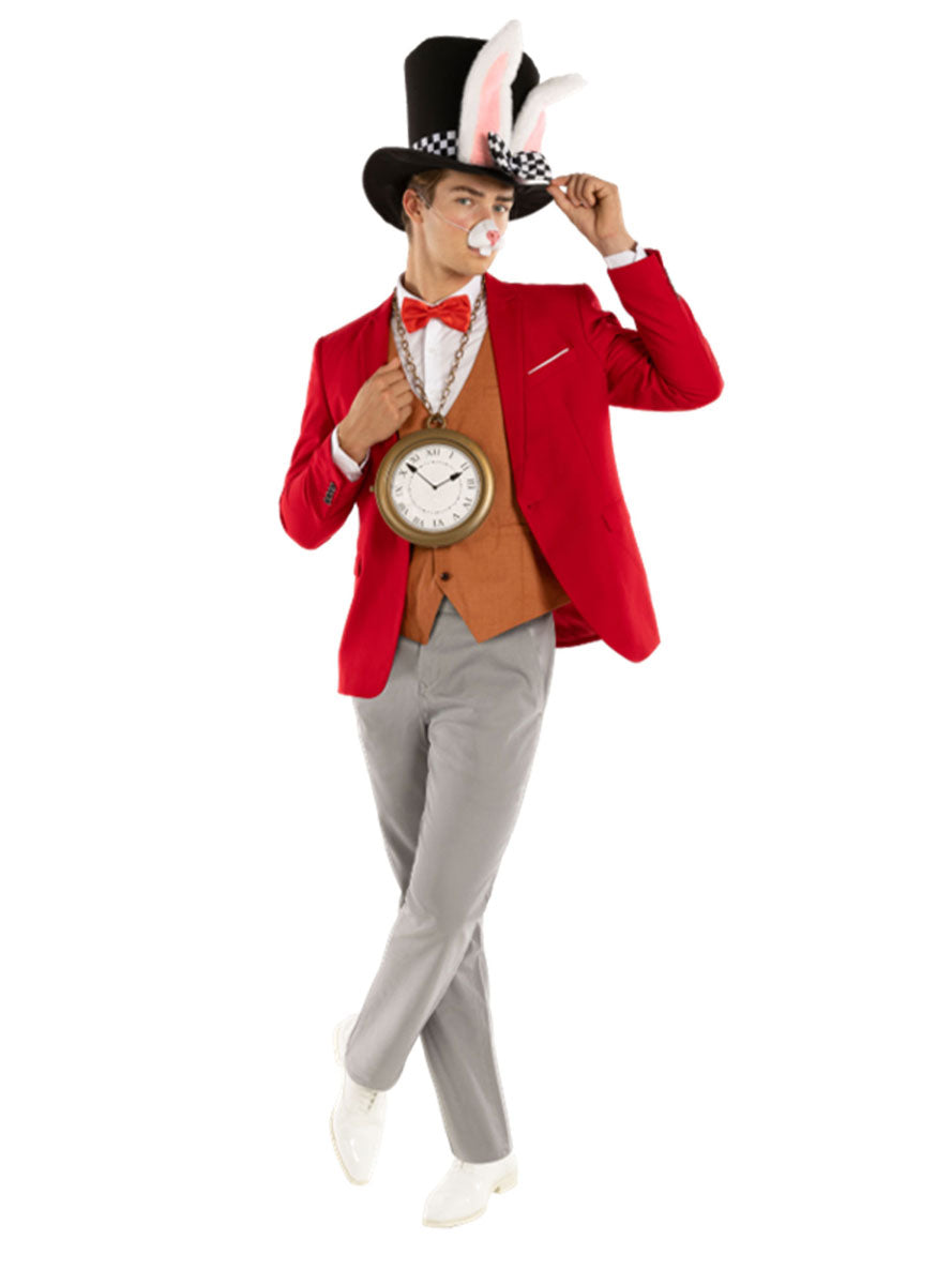 Adults White Rabbit Costume Accessory Set