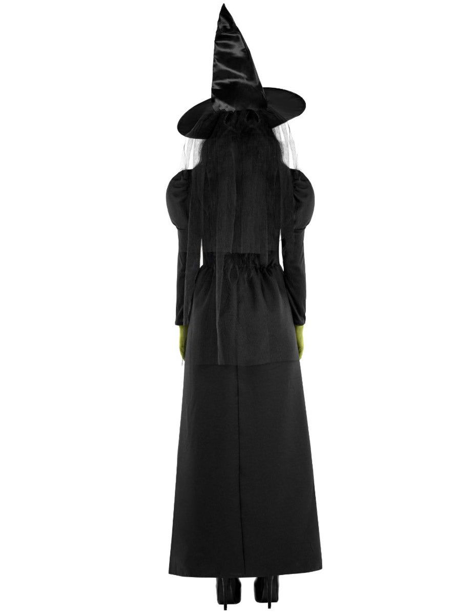 Wicked Witch Of The West Womens Halloween Costume - Back Image