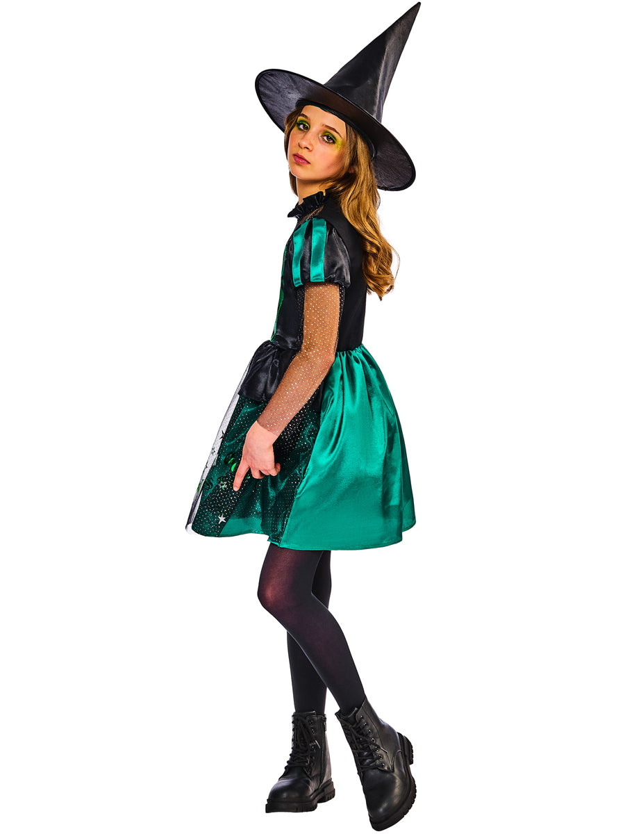 Wicked Witch of the East Girls Costume - Side Image