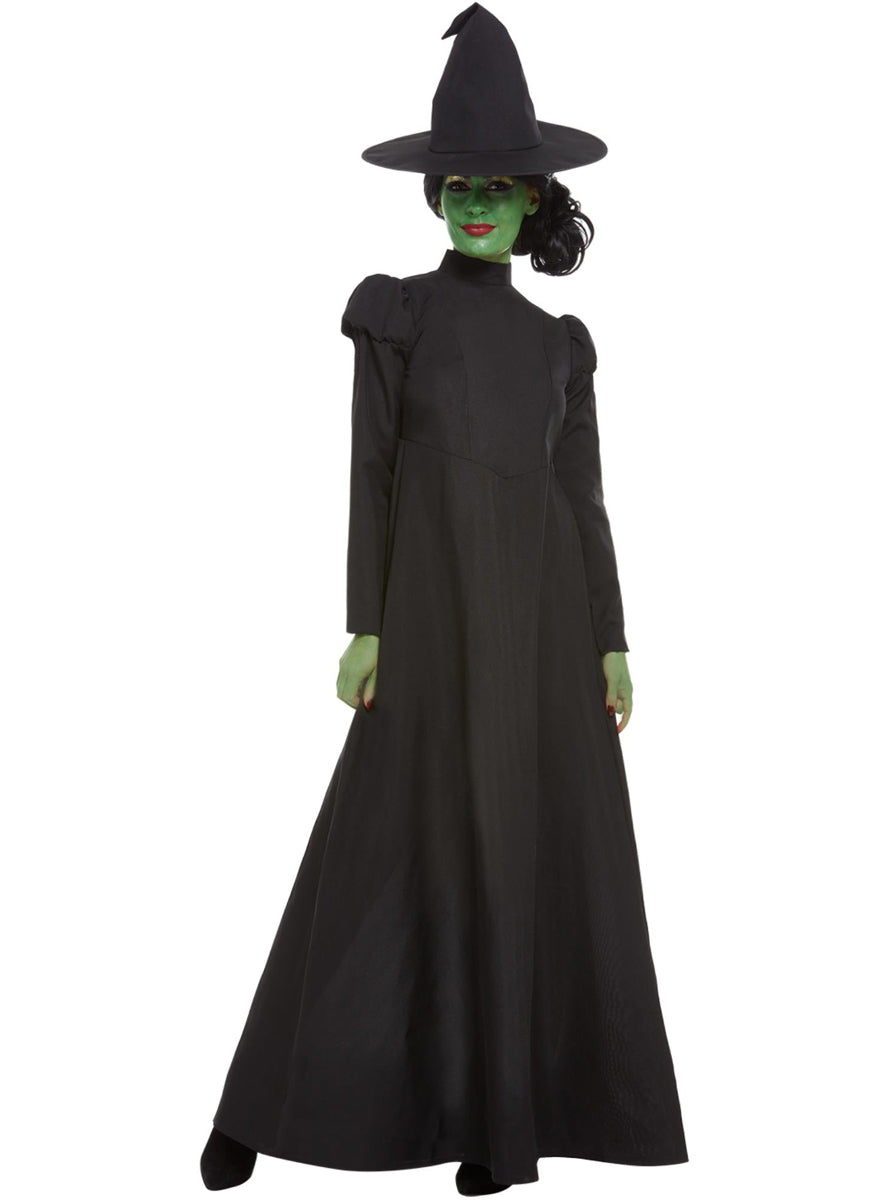 Womens Black Wicked Witch of the West Halloween Costume - Front Image